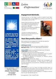 Image sur 1e page avec lien sur Lettre d'information CCAS - Ville de Giromagny n°9
